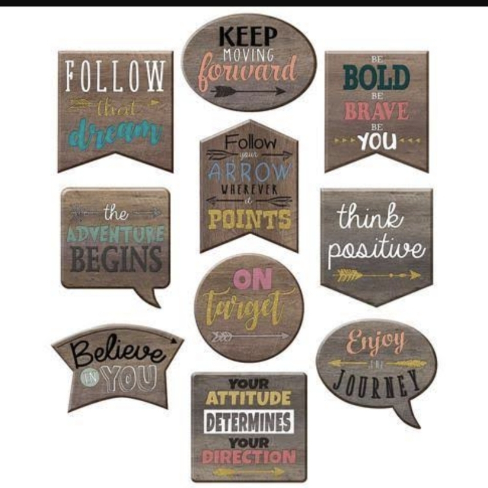 Teacher Created Resources | Positive Saying Bulletin Board Set (10)